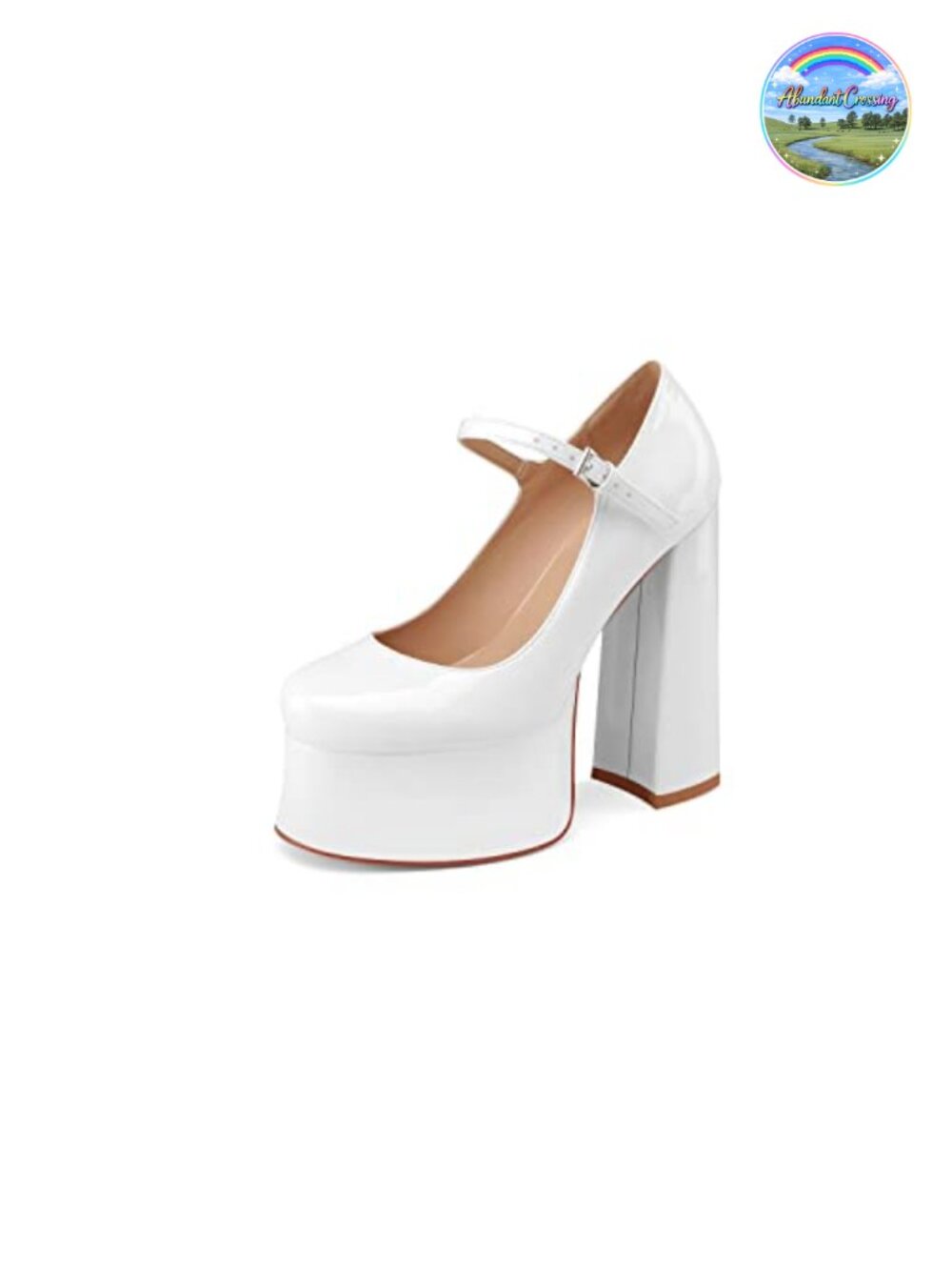 Faux Leather Mary Jane Platform Block Heels Cute Sexy Chunky Pumps